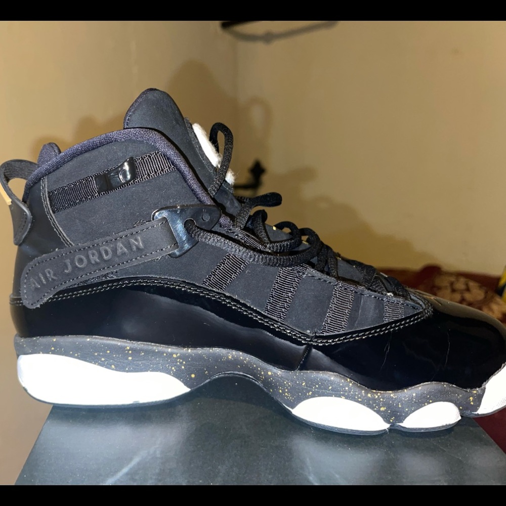 Black & Metallic Nike Air Jordan 6 ring